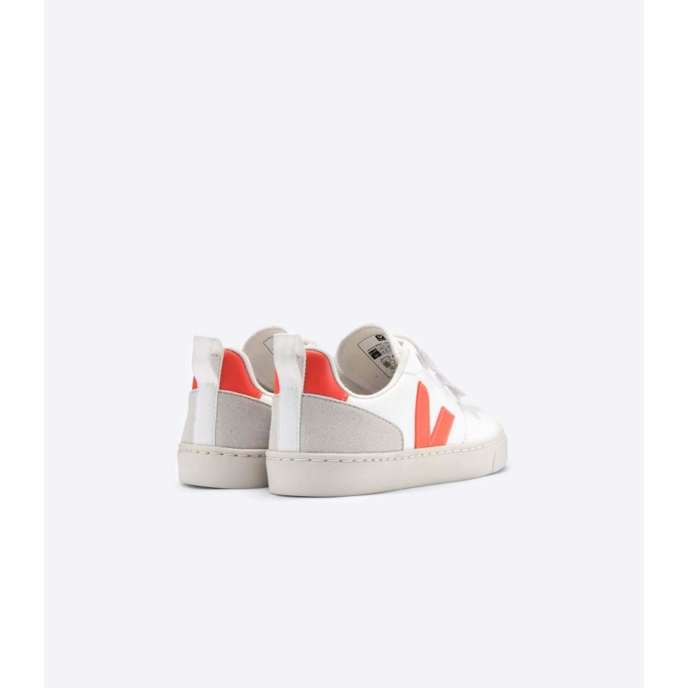 Veja V-10 CWL Kids' Shoes White/Yellow | CA 783PJJ